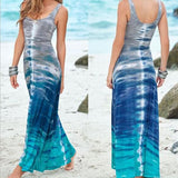 Long Gradient-print Dress